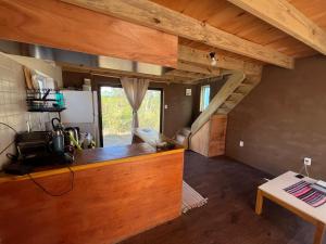 Kuchyň nebo kuchyňský kout v ubytování Cabaña nueva