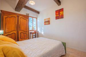 Postel nebo postele na pokoji v ubytování Gîte Des Louveteaux