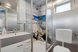 Ένα μπάνιο στο Ferienhaus 219