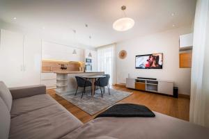 Η κουζίνα ή μικρή κουζίνα στο Marijonų Apartamentai