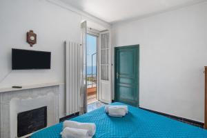 Postel nebo postele na pokoji v ubytování Nonna Vivaldi relax