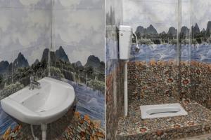 Ένα μπάνιο στο Hotel O Om Sai Garden