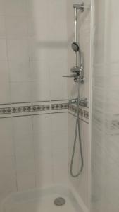 ヴェニシューにあるL'Arlequinの浴室のシャワーヘッド付きシャワー