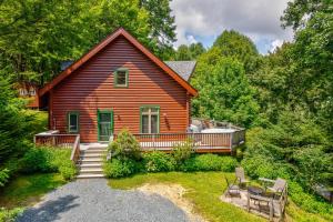 Zahrada ubytování Misty Peak