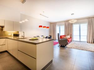 an open kitchen and living room in a apartment at LeVillage in Sint-Idesbald +9 photos