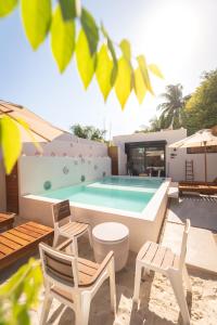 Πισίνα στο ή κοντά στο Habitacion privada a unos pasos de la playa - 1