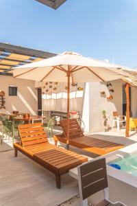 Πισίνα στο ή κοντά στο Habitacion privada a unos pasos de la playa - 1