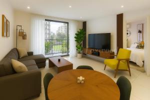 Χώρος καθιστικού στο Akwaaba at Loxwood