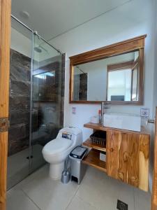 Koupelna v ubytování La Muralla Casa Con Piscina y Acceso al Mar