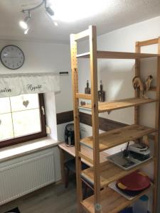 Kuchyň nebo kuchyňský kout v ubytování Wiestalerhof