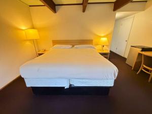 En eller flere senge i et værelse på Royal Palms Motel