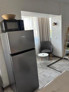 Kuchyň nebo kuchyňský kout v ubytování AMA Studio