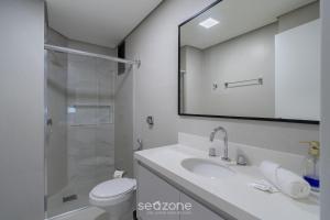 Ένα μπάνιο στο Apto 2 Quartos a 300 m da Beira-mar Norte EVP0214