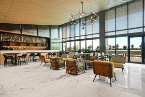 Restoran ili drugo mesto za obedovanje u objektu Marriott Executive Apartments Port Moresby