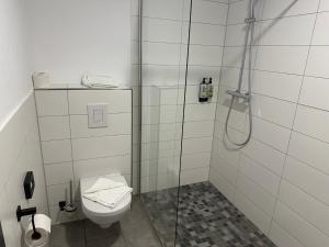 Koupelna v ubytování Gästehaus Maimühle - DZ-82