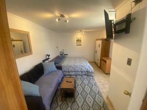 TV a/nebo společenská místnost v ubytování Cabaña Vista a la plaza