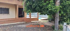 een huis met een boom ervoor bij Casa em Chapeco com Piscina e Vista da Montanha in Nonoai