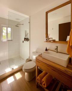 Koupelna v ubytování Papaya Republic