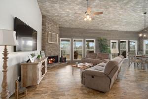 Posezení v ubytování Riversbend Retreat on the San Bernard River