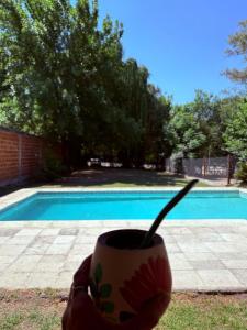 Πισίνα στο ή κοντά στο QAMAWI LUX