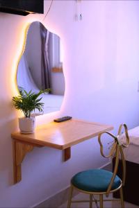 Χώρος καθιστικού στο Hanah Hotel Dalat