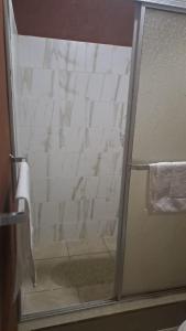 Koupelna v ubytování Cabaña del Lago