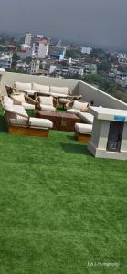 Χώρος καθιστικού στο Chilax By The Ocean