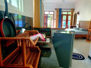 Χώρος καθιστικού στο Aqua Shade Family Apartment -Weligama