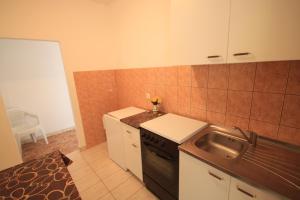 Kuchyň nebo kuchyňský kout v ubytování Apartments Antunović