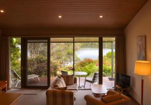 Posezení v ubytování Gipsy Point Lakeside