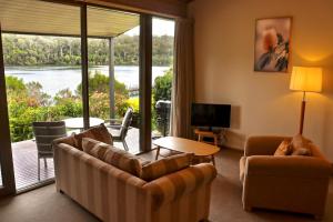 Posezení v ubytování Gipsy Point Lakeside