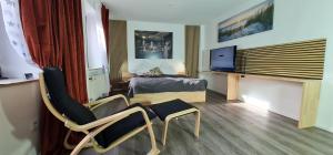 TV a/nebo společenská místnost v ubytování 50qm 2,5 Zi Wohnung in Siegens Oberstadt