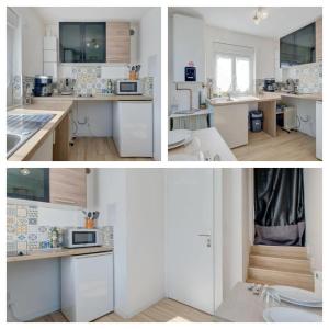 Η κουζίνα ή μικρή κουζίνα στο Studio avec place de parking