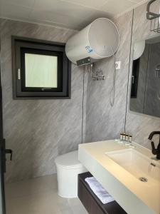 Koupelna v ubytování Space Capsules