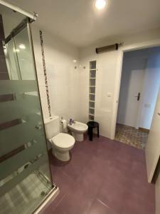 Et badeværelse på La Casa del bosque