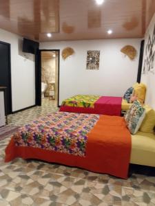 Postel nebo postele na pokoji v ubytování Tereva home 2