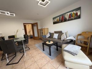 Χώρος καθιστικού στο Ferienhaus "MeerZeit"