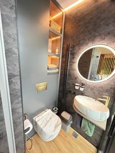 Koupelna v ubytování Za Zrcadlem