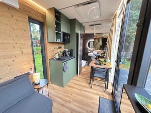 Kuchyň nebo kuchyňský kout v ubytování Za Zrcadlem