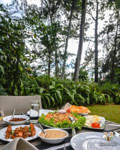 Jídlo v vily nebo okolí