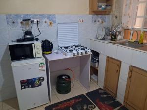 Kuchyň nebo kuchyňský kout v ubytování LnC bnb