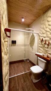 Koupelna v ubytování Villa Jaguar Fortim