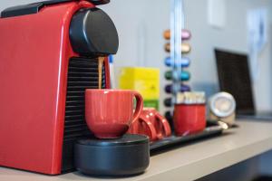 Παροχές για τσάι/καφέ στο Apartamentos na Bela Vista com Piscina e Vaga de Garagem