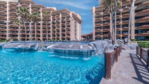 a pool at a resort with a water slide at Sonoran Sea in Campo del Medio