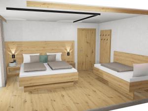 Postel nebo postele na pokoji v ubytování Apart Montana