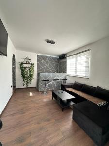 Posezení v ubytování Brick House