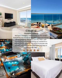 Μια τηλεόραση ή/και κέντρο ψυχαγωγίας στο Encantame 2BR Rooftop Pool LazyRiver Pickleball