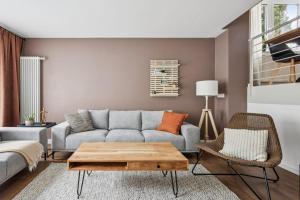 Χώρος καθιστικού στο Charmantes Stadthaus, Parkplätze, Garten