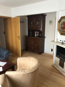 Χώρος καθιστικού στο Ferienwohnung EG links