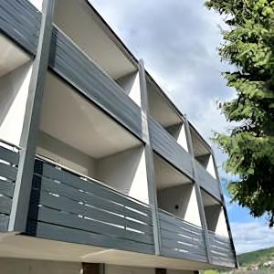 a building with windows on the side of it at Gästehaus Tilly in Hannoversch Münden